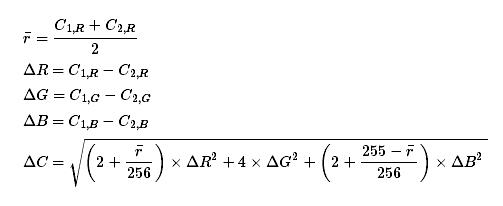 色差計算公式